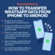 How to Transfer WhatsApp Data from iPhone to Android, A Comprehensive Guide