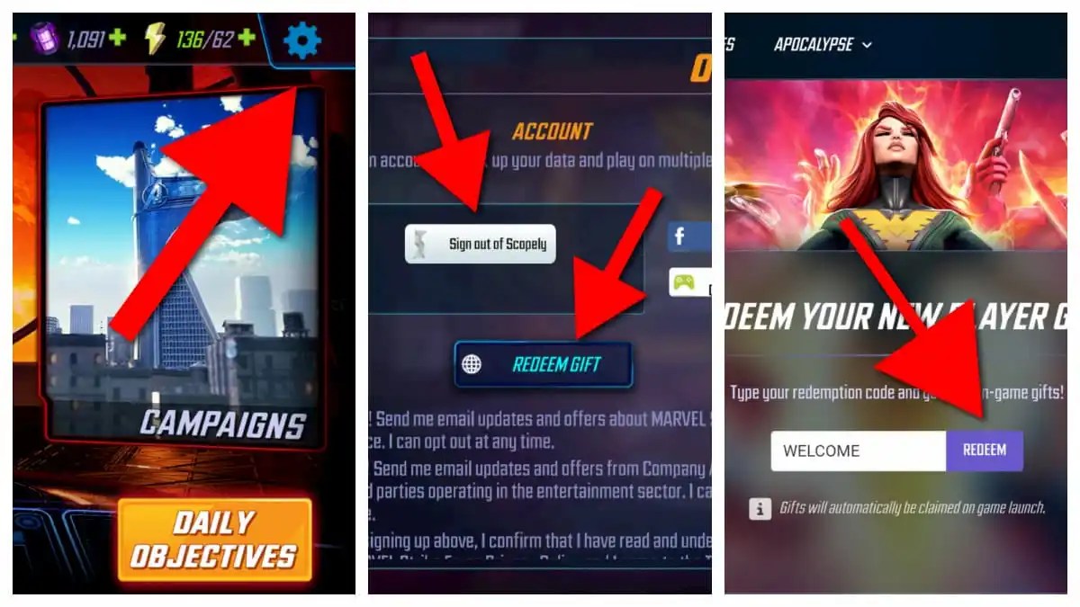 Redeem Marvel Strike Force Codes on Android, A Comprehensive Guide